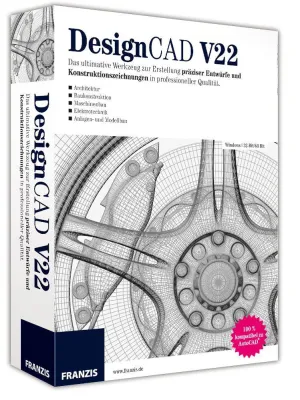 Bild: Franzis bietet kostenlos zum Download - DesignCAD 22 - 2D CAD Konstruktionslösung