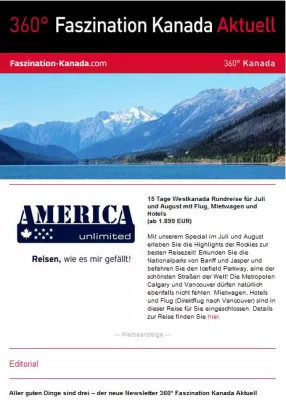 Bild: From Canada with Love - Neuer Kanada-Newsletter gestartet