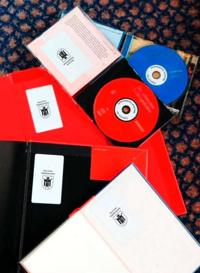 Bibliotheksmedien mit RFID-Etiketten