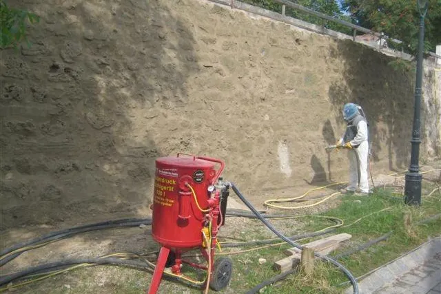 Bild: Instandsetzung der Stadtmauer von Nördlingen