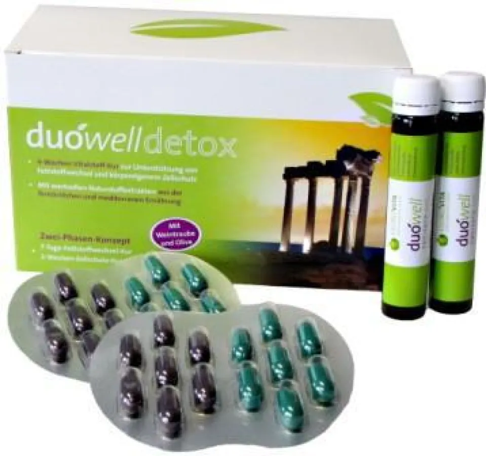 duówell detox - Die erste 4-Wochen-Kur, die Entschlackung mit Anti-Aging-Zellschutz kombiniert