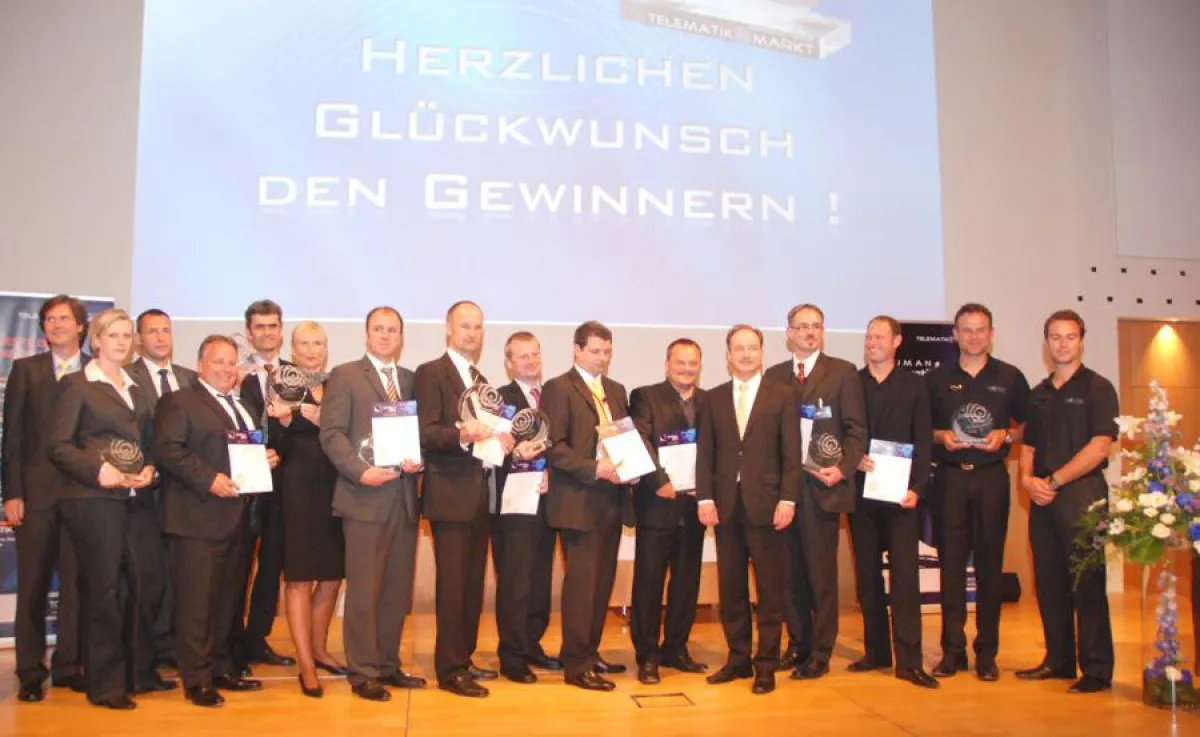 Die Gewinner des Telematik Awards 2011. Bild: Archiv-Telematik-Markt.de