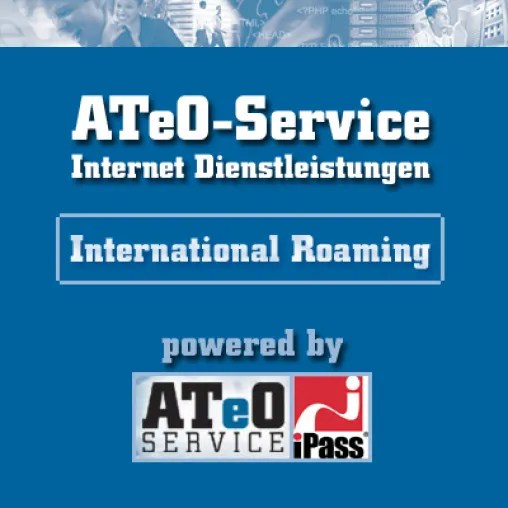 Kostengünstig und bequem weltweit ins Internet mit ATeO-Roaming.iPass Bild: Kostengünstig und bequem weltweit ins Internet mit ATeO-Roaming.iPass