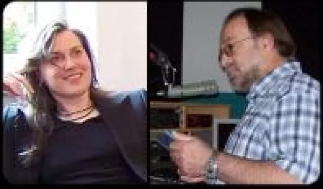 Bild: Roland Rube & Ariane Kranz (AUDIOSHOW) im Gespräch mit Chantal