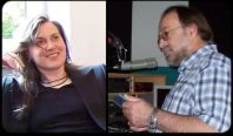 Bild: Roland Rube & Ariane Kranz (AUDIOSHOW) im Gespräch mit Chantal