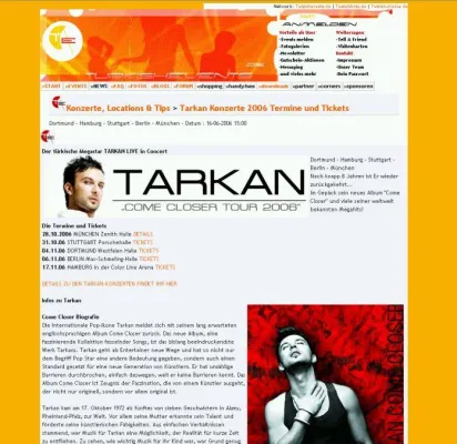 Bild: Der türkische Megastar TARKAN LIVE in Concert