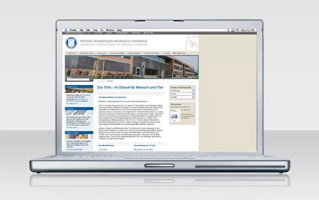 Großer Web-Relaunch bei der Tierärztlichen Hochschule Hannover Bild: Großer Web-Relaunch bei der Tierärztlichen Hochschule Hannover