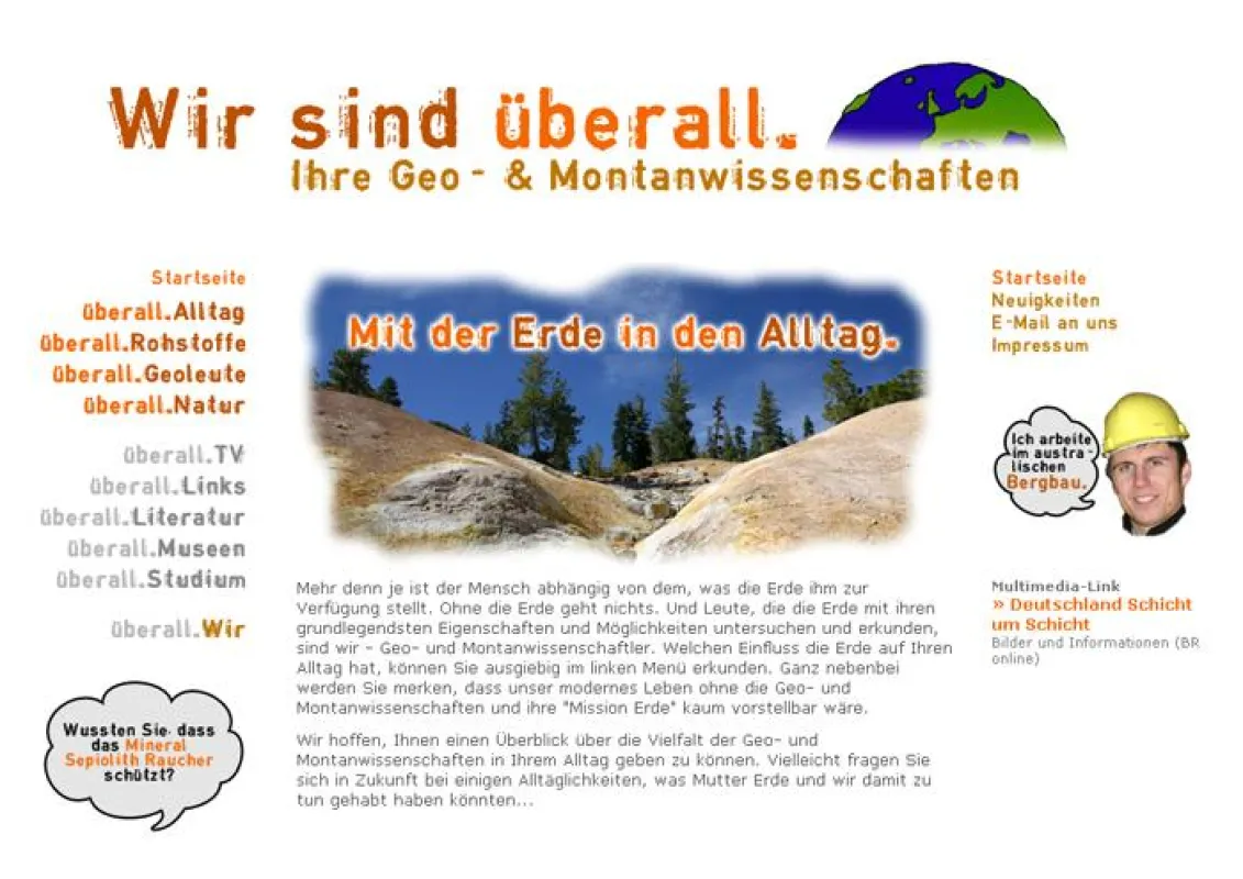 Screenshot von www.wir-sind-ueberall.de