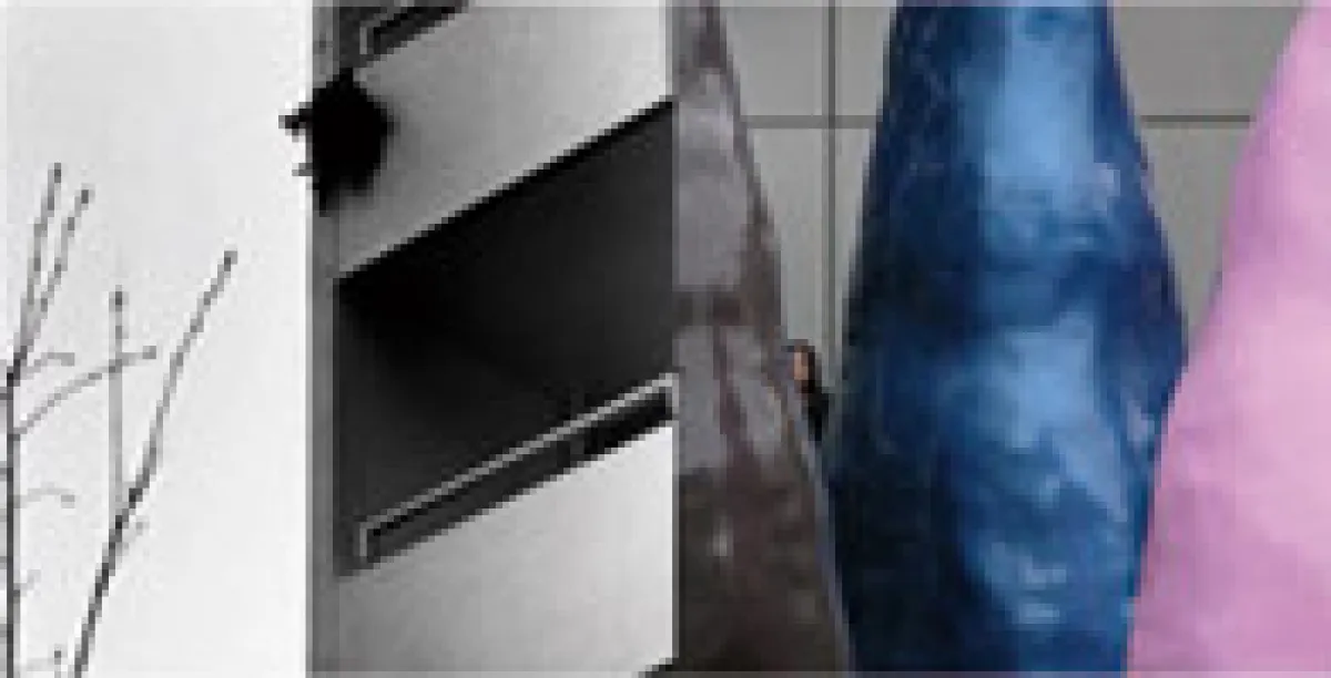 Mit dabei: Großstadt-Fotografien von Anne Hebeler (links) und Christian Reister (rechts)