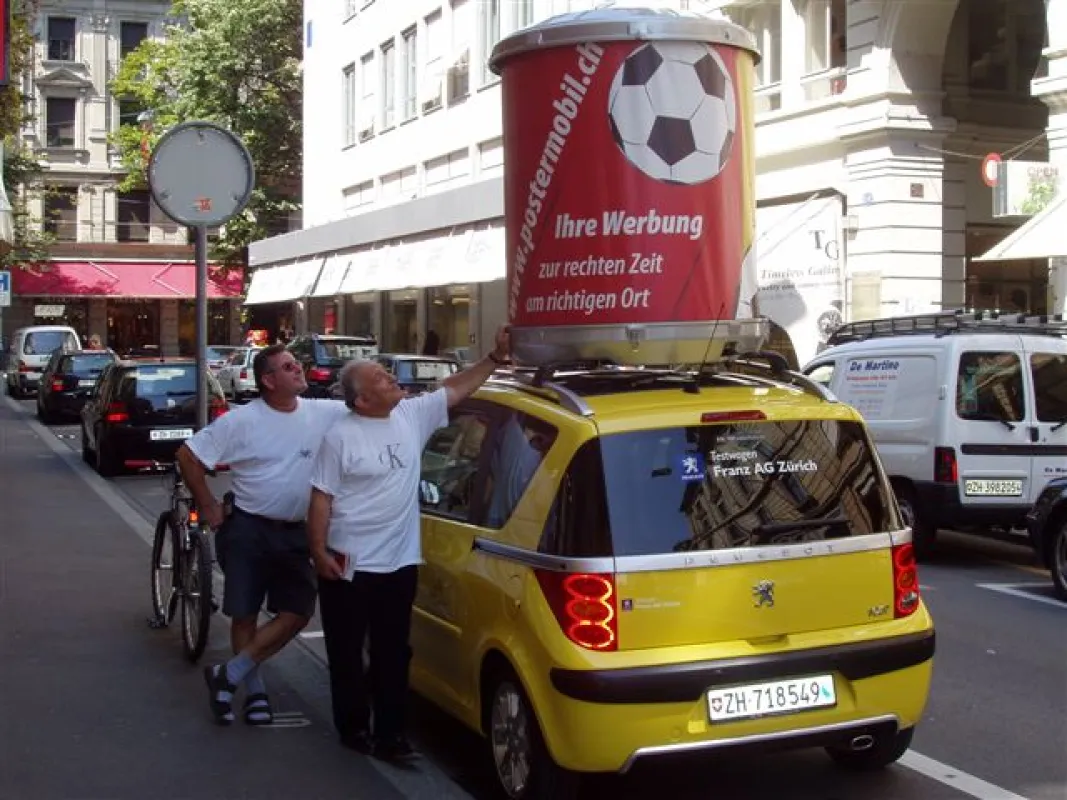 Der Promodom im Einsatz in Zürich / Schweiz
