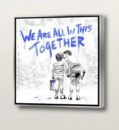 Bild: MR. BRAINWASH | We are all in this together | Edition nahezu ausverkauft.