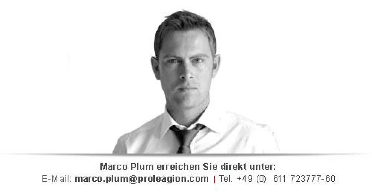 Marco Plum: Marketing Director bei der PROLEAGION GmbH