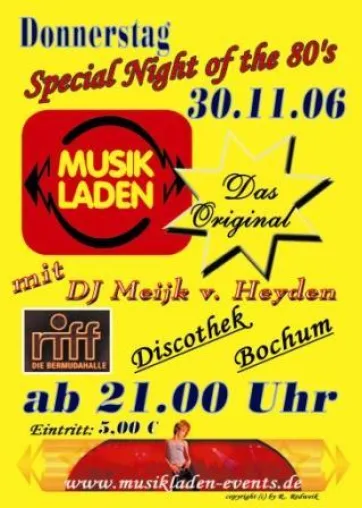 Bild: Der MUSIKLADEN ist am 30.11.2006 im "Riff"  (Bermudahalle) in Bochum