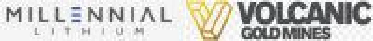 Millennial und Volcanic Unternehmenslogos