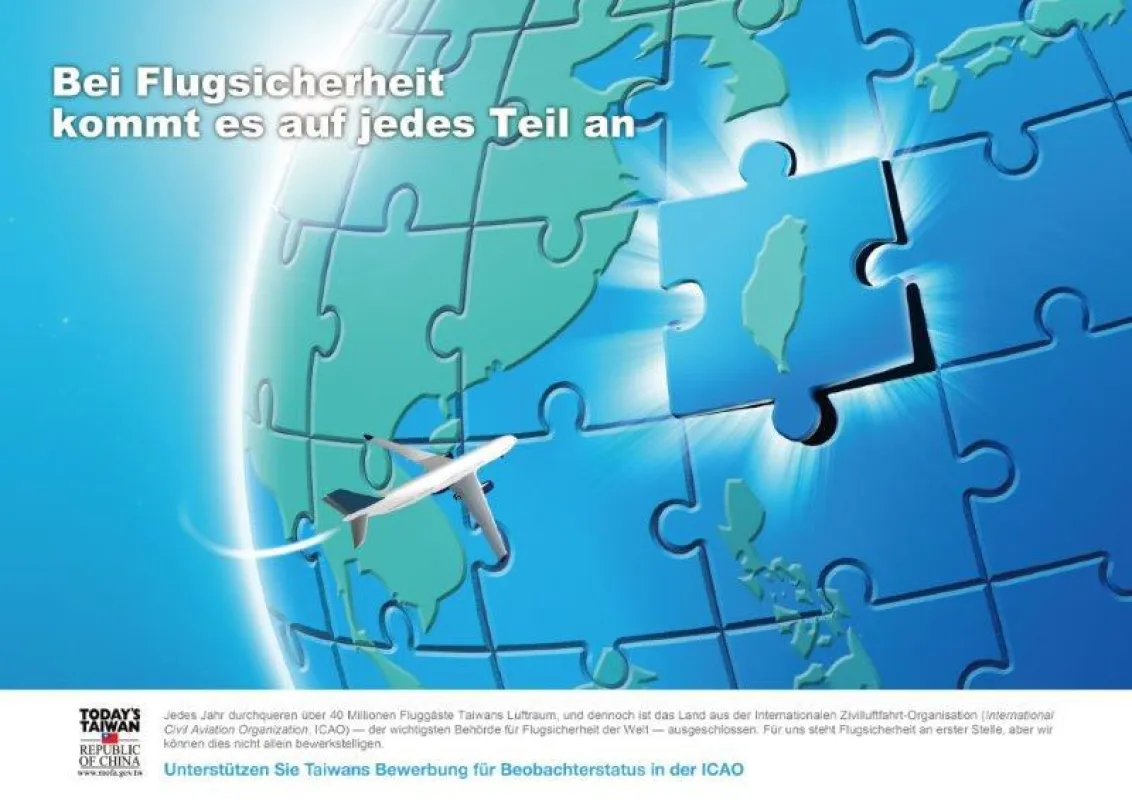 Unterstützen Sie Taiwans Bewerbung für den Beobachterstatus in der ICAO