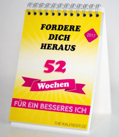 Bild: Fieser Wochenkalender sorgt für ein besseres Ich