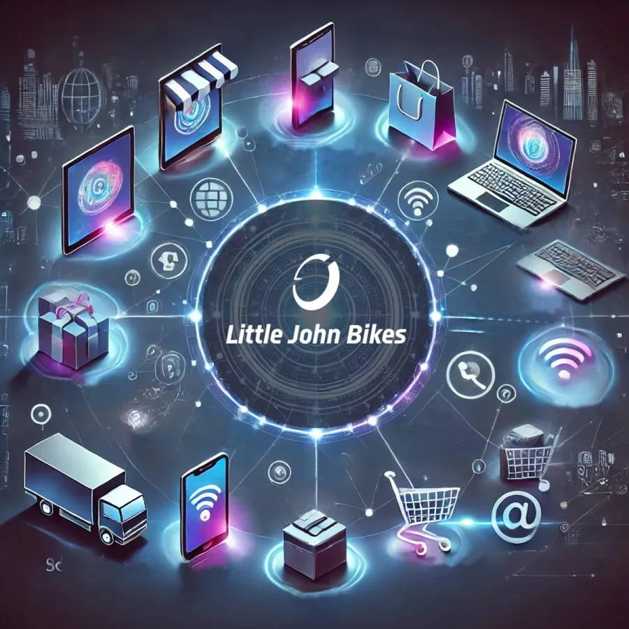 Omnichannel Strategie bei Little John Bikes (© Ein KI-generiertes Bild. Erstellt durch ChatGPT)
