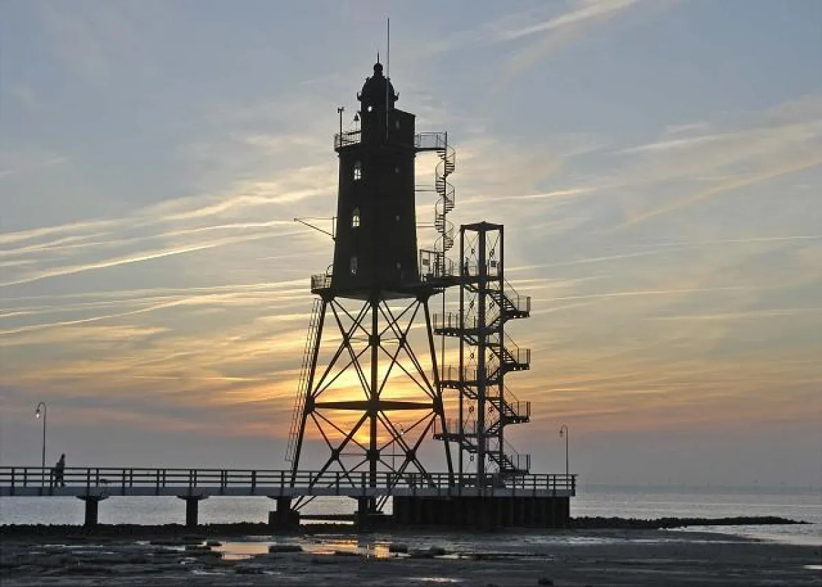 Einzigartiger Ort für eine einzigartige Verkostung: Leuchtturm Obereversand