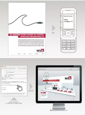 Bild: SMS als "Medienbrücke" - Service-Design für die WISS Wirtschaftsinformatikschule Schweiz