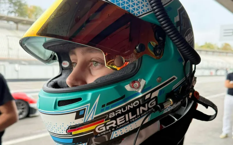 Bruno Greiling überzeugt beim Talent-Shootout im BMW M2 Cup in Hockenheim als jüngster Fahrer Bild: Bruno Greiling überzeugt beim Talent-Shootout im BMW M2 Cup in Hockenheim als jüngster Fahrer