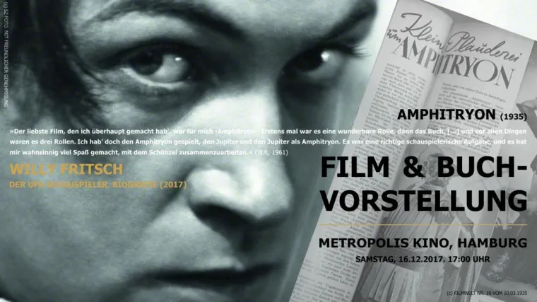 Bild: 100 Jahre Ufa: Willy Fritsch - Buchvorstellung & Film