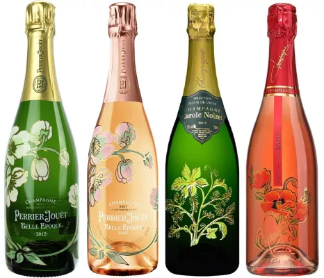Bild: Die 4 schönsten Champagnerflaschen im Jugendstil Design