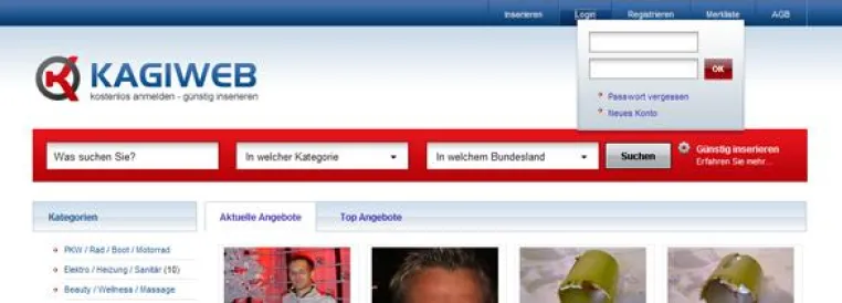 Bild: „KAGIWEB - der Marktplatz“ geht an den Start