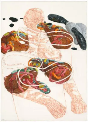 Flammenwerfen - Bettina van Haaren - Malerei, Graphik, Zeichnungen Bild: Flammenwerfen - Bettina van Haaren - Malerei, Graphik, Zeichnungen