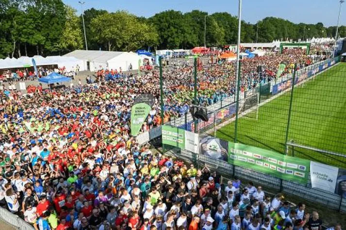 Bild: Im Ziel: Das war der schnelleStelle.de Firmenlauf 2018
