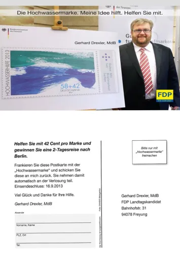 Bild: 100.000 Postkarten für Hochwasserhilfe