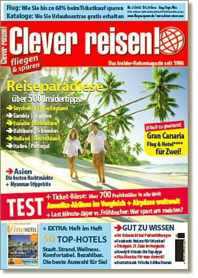 Reisemagazin Clever reisen! 3.12 ab sofort am Kiosk!