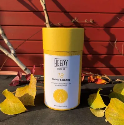 Bild: Nachhaltiger Genuss von HEEDY - Bewusst schenken: Plastikfrei verpackter Bio-Tee