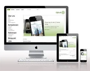 Bild: Neuer Internet-Auftritt von opus 5 mit Responsive Design