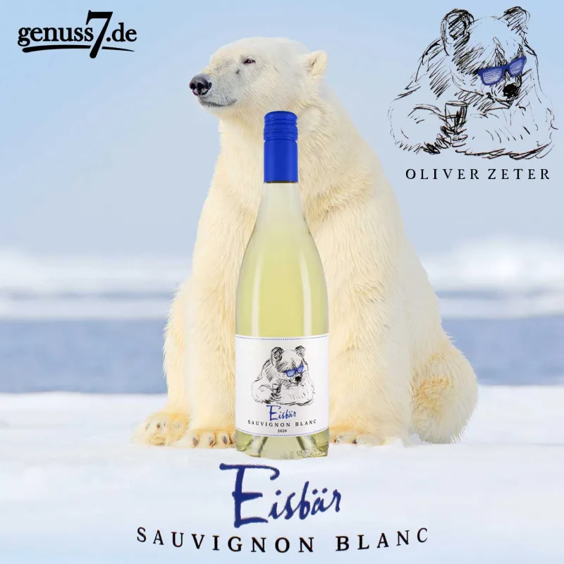 Eisbär Sauvignon Blanc von Oliver Zeter - Keiner ist cooler! (© genuss7.de GmbH)