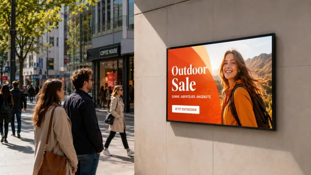 Bild: Outdoor Displays: Warum wetterfeste Digital Signage im Außenbereich immer wichtiger wird