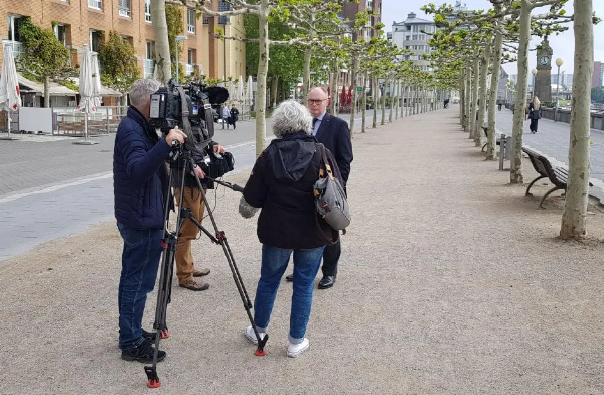Tagesschau Team zu Gast in Düsseldorf
