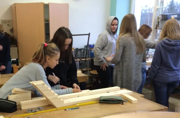 Bild: Ein Do-It-Yourself-Schlitten als Projektarbeit