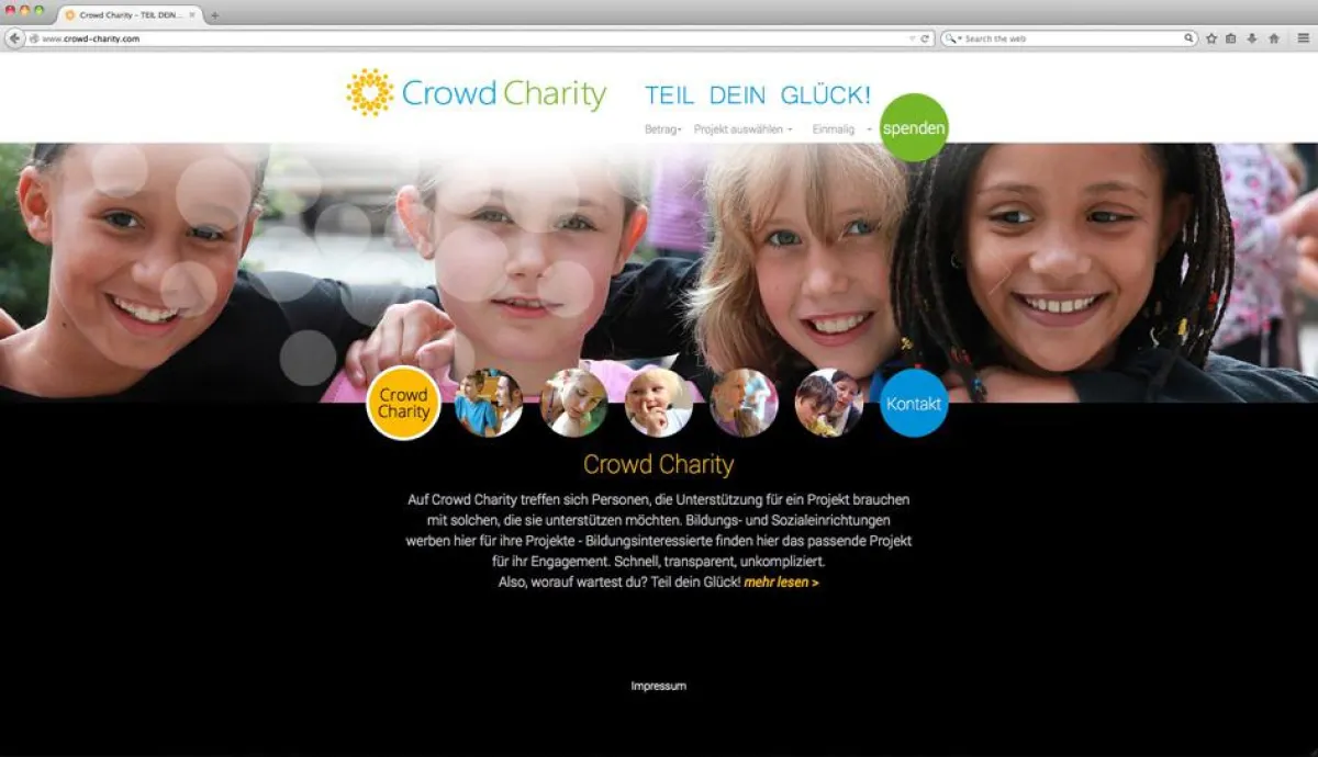 Ab sofort online: Spendenplattform crowd-charity.com