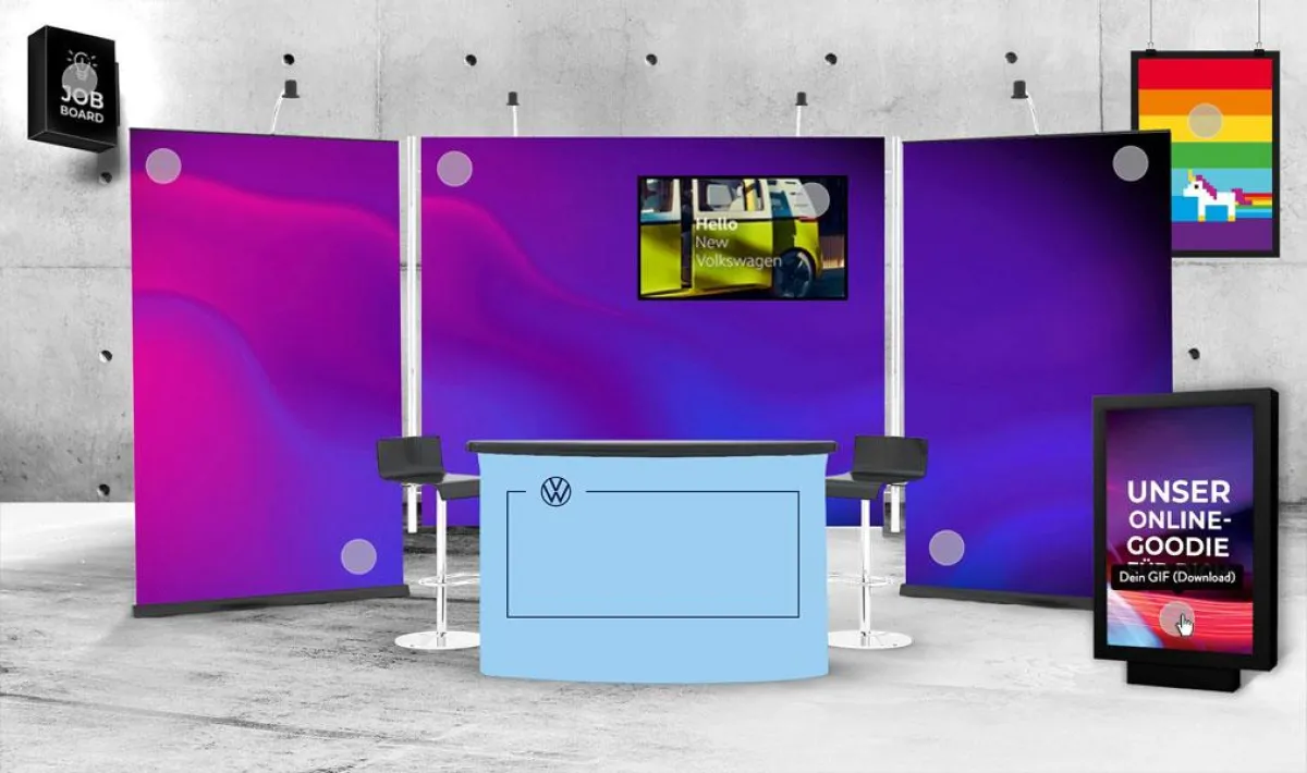 Digitaler Messestand von Volkswagen auf der Sticks & Stones 2020 (Foto: SPREEFREUNDE frei zur Veröff