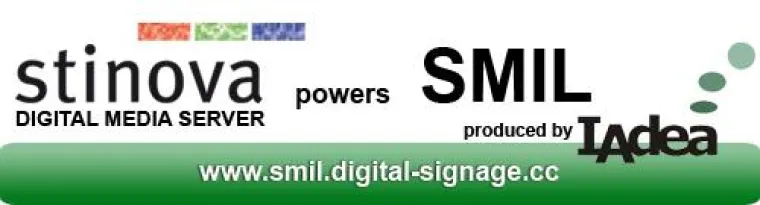Bild: Stinova Server spricht SMIL und unterstützt Digital Signage Media Player von IAdea