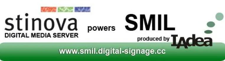Bild: Stinova Server spricht SMIL und unterstützt Digital Signage Media Player von IAdea