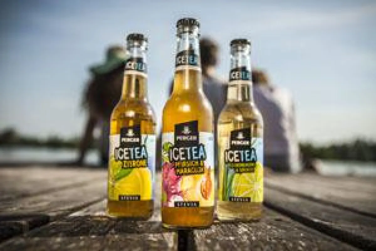 Die neuen Perger Bio-Iceteas: Pfirsich & Maracuja, Zitronengras & Grüntee und Zitrone.