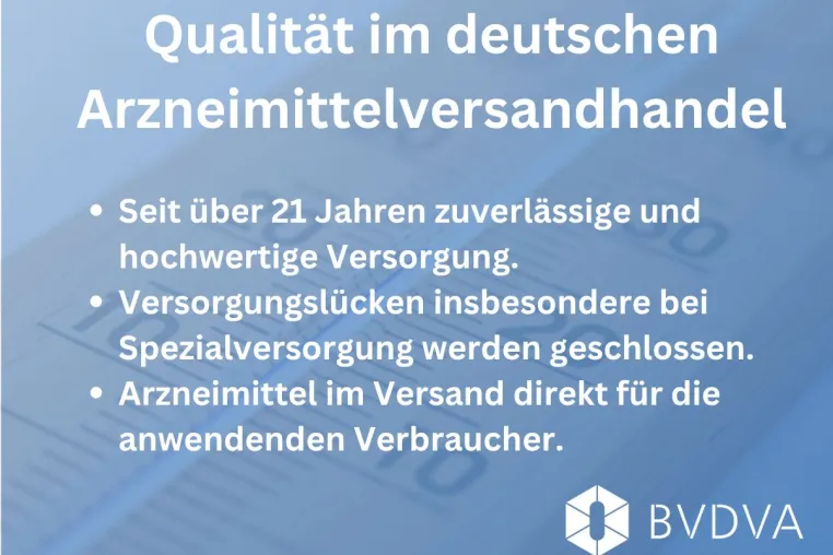 Arzneimittelversandhandel in Deutschland steht für Qualität und Leistungsfähigkeit Bild: Arzneimittelversandhandel in Deutschland steht für Qualität und Leistungsfähigkeit