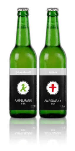 Bild: Ampelmann als Botschafter für maßvollen Biergenuss