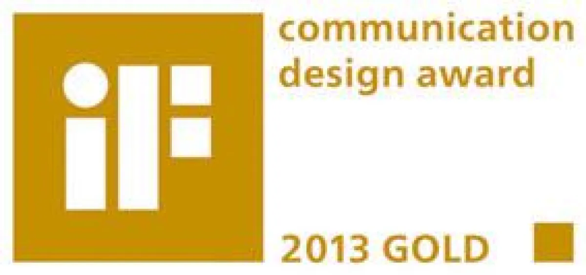 Goldener iF communication design award 2013 für die D'art Design Gruppe und Parador
