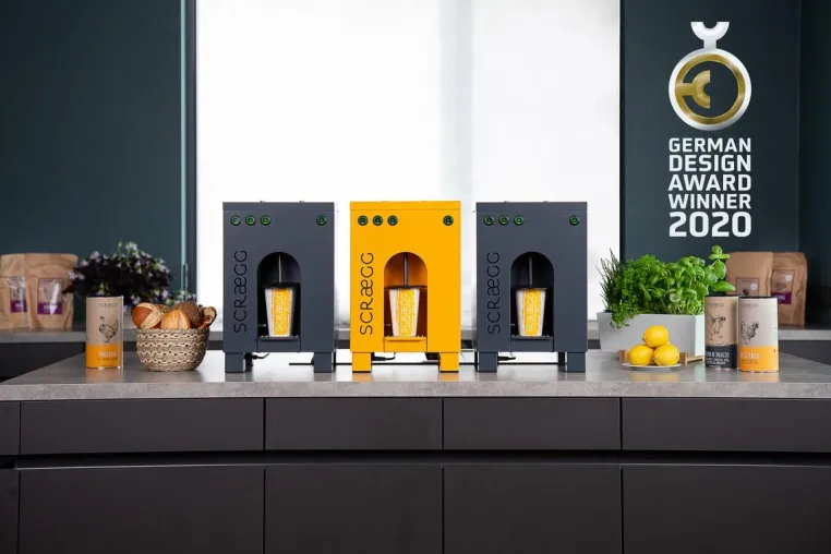 SCRAEGG mit German Design Award 2020 ausgezeichnet Bild: SCRAEGG mit German Design Award 2020 ausgezeichnet