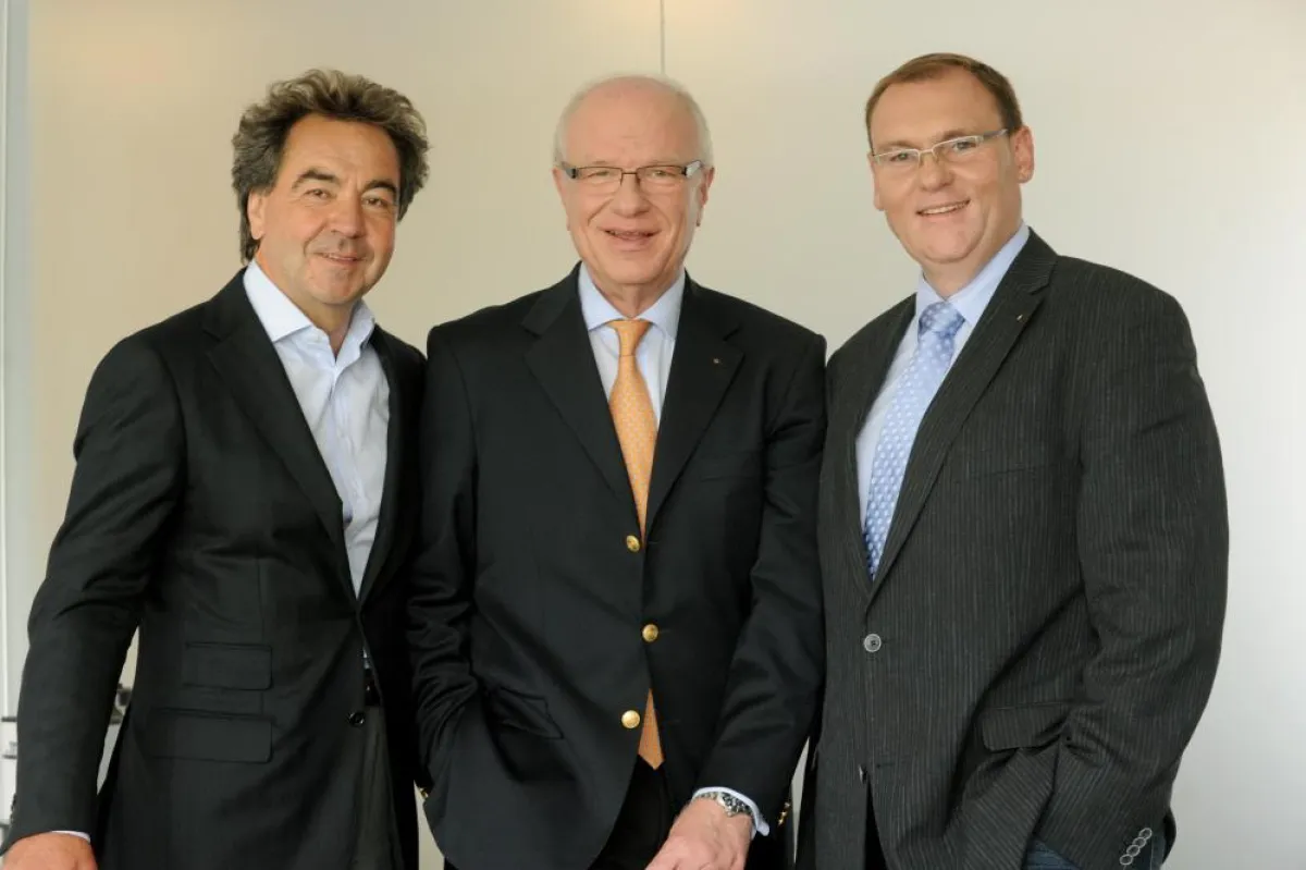 Die Gründer der GMVK Consulting Group (von links): Wolfgang Lalakakis M.A., Dipl.-Ing. Ulrich Rehrmann, Dr.-Ing. Michael Schaffner