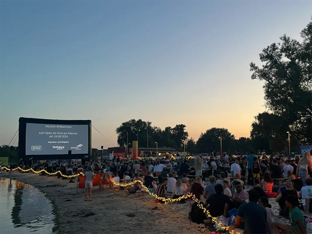 Open-Air-Kino am Allersee 2024 (© WMG Wolfsburg)