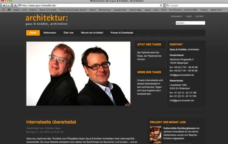 Bild: Internetseite überarbeitet