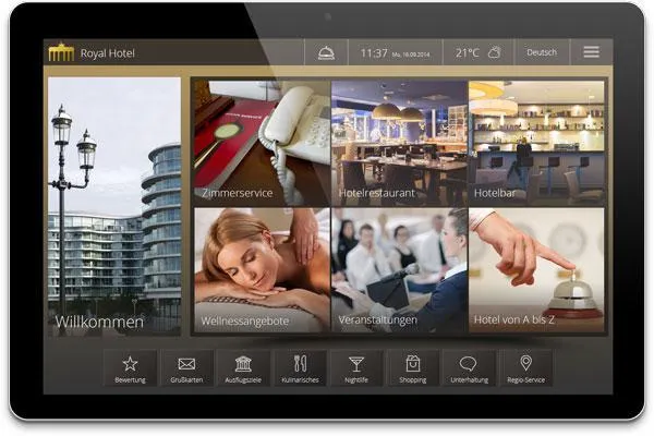 IQ Board Mini - Die digitale Gästemappe hält Einzug in den Hotelzimmern Bild: IQ Board Mini - Die digitale Gästemappe hält Einzug in den Hotelzimmern